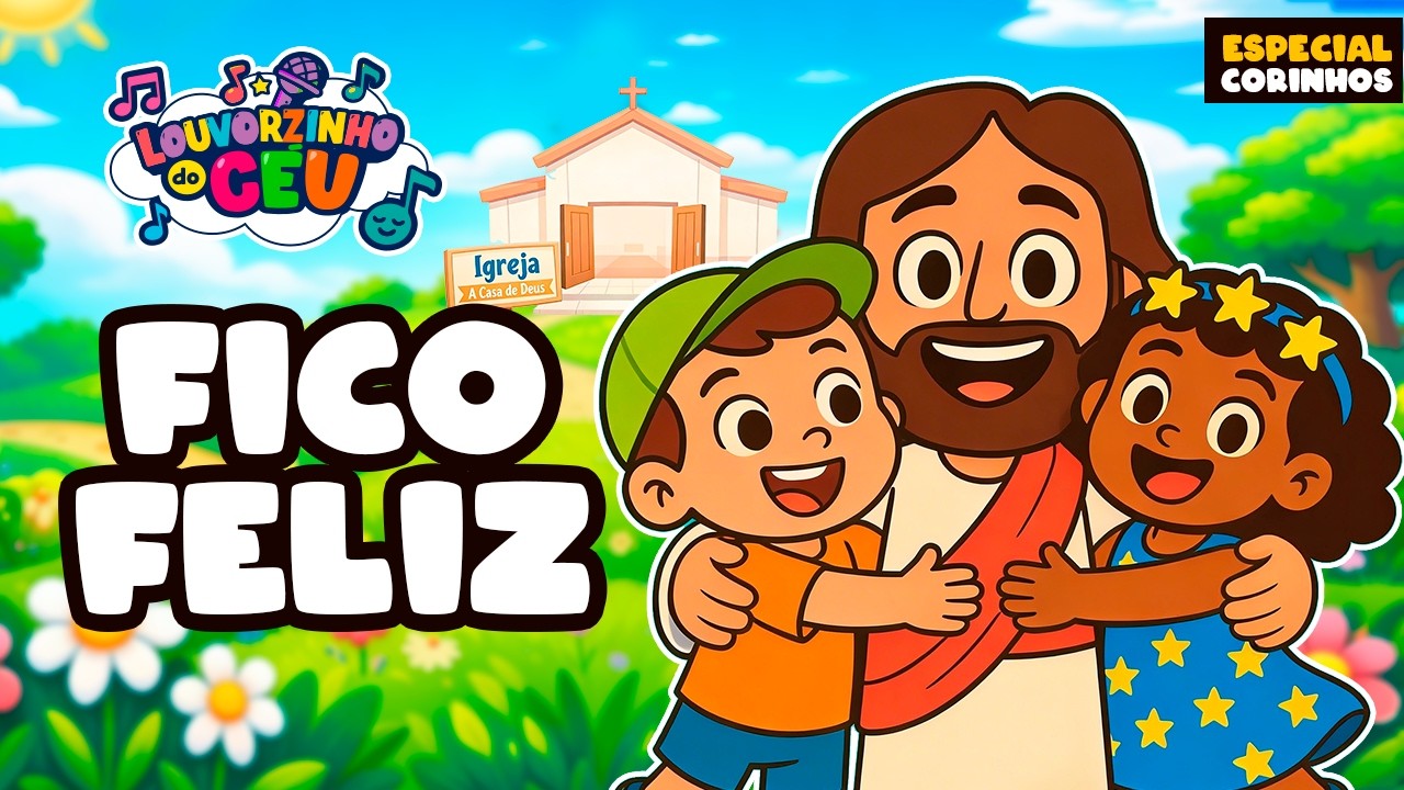 Fico Feliz | Corinho Evang&eacute;lico | Louvorzinho do C&eacute;u | M&uacute;sica Infantil para Crian&ccedil;as