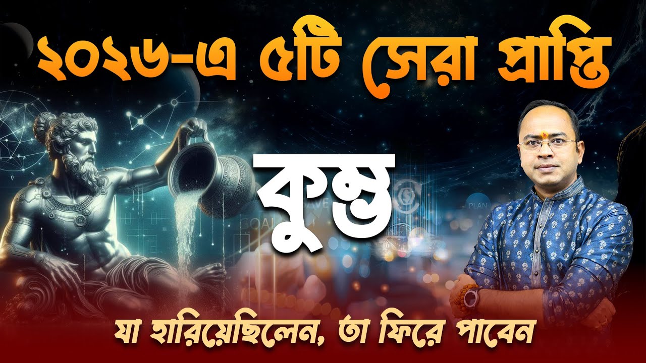 ২০২৬ সালে কুম্ভ রাশির সেরা ৫টি প্রাপ্তি | Aquarius2026: 5 Major Success & Predictions | Santanu Dey