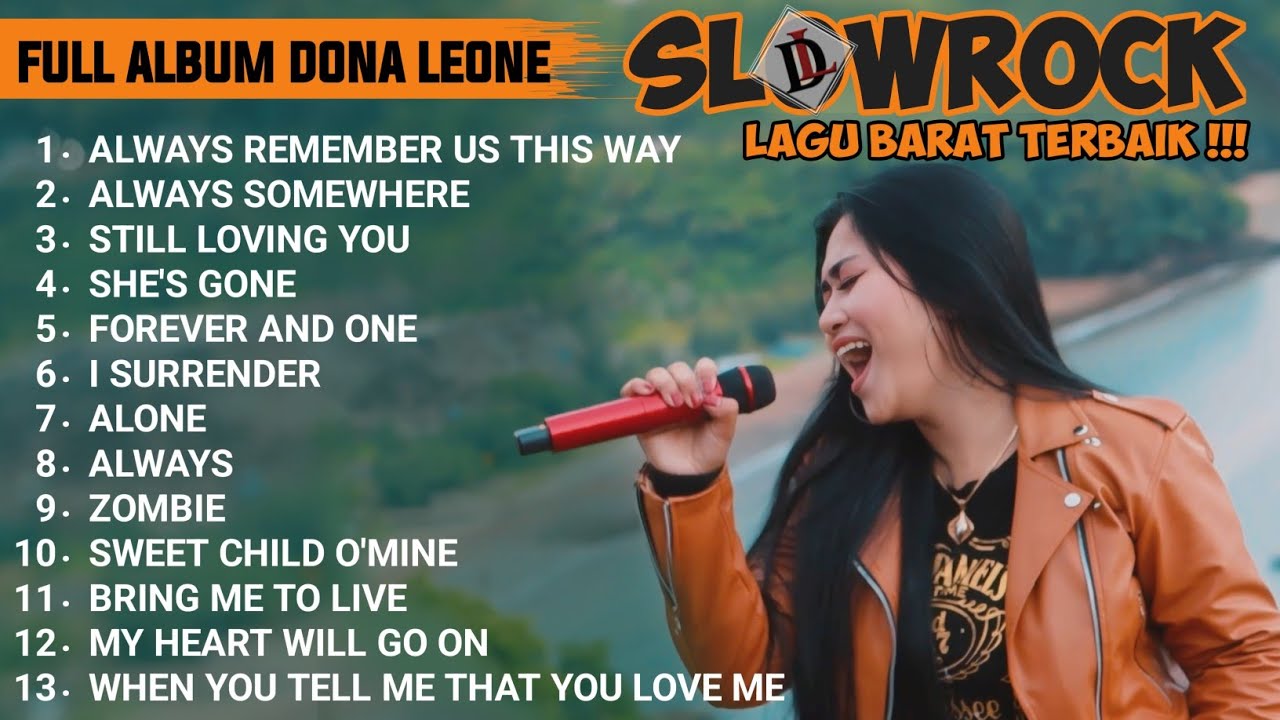 FULL ALBUM SLOW ROCK DONA LEONE LAGU BARAT | Woww VIRAL Suara Menggelegar Lady Rocker Indonesia