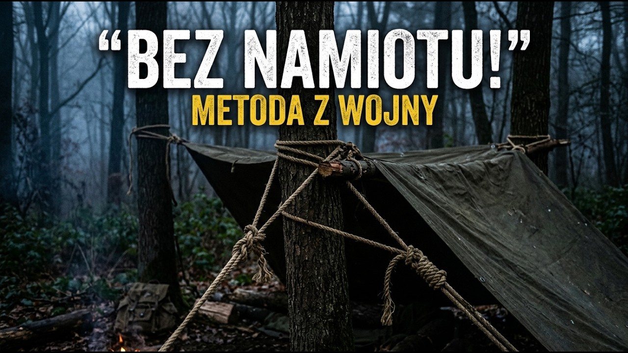 Zapomnij o namiotach — ta metoda z czasów II wojny światowej, wykorzystująca liny i płótno, nig