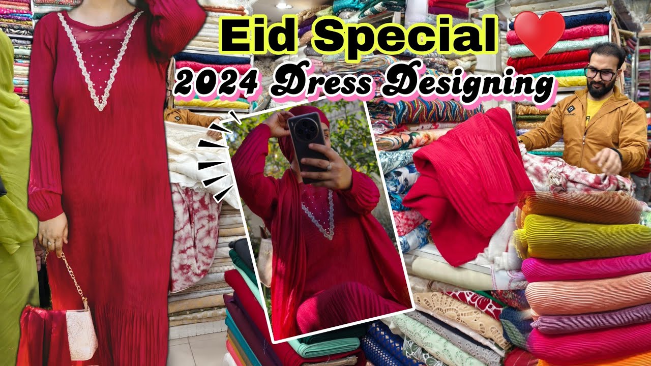 EID Outfit Info 👉 Pleated Fabric into Designer wear under Budget || Eid Special Outfit from Scratch