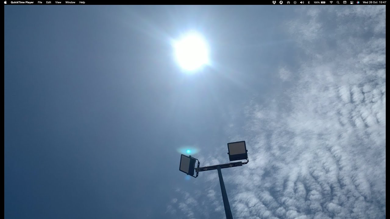 Local Noon in Darwin today - the Sun is at Zenith.   26th October 2022