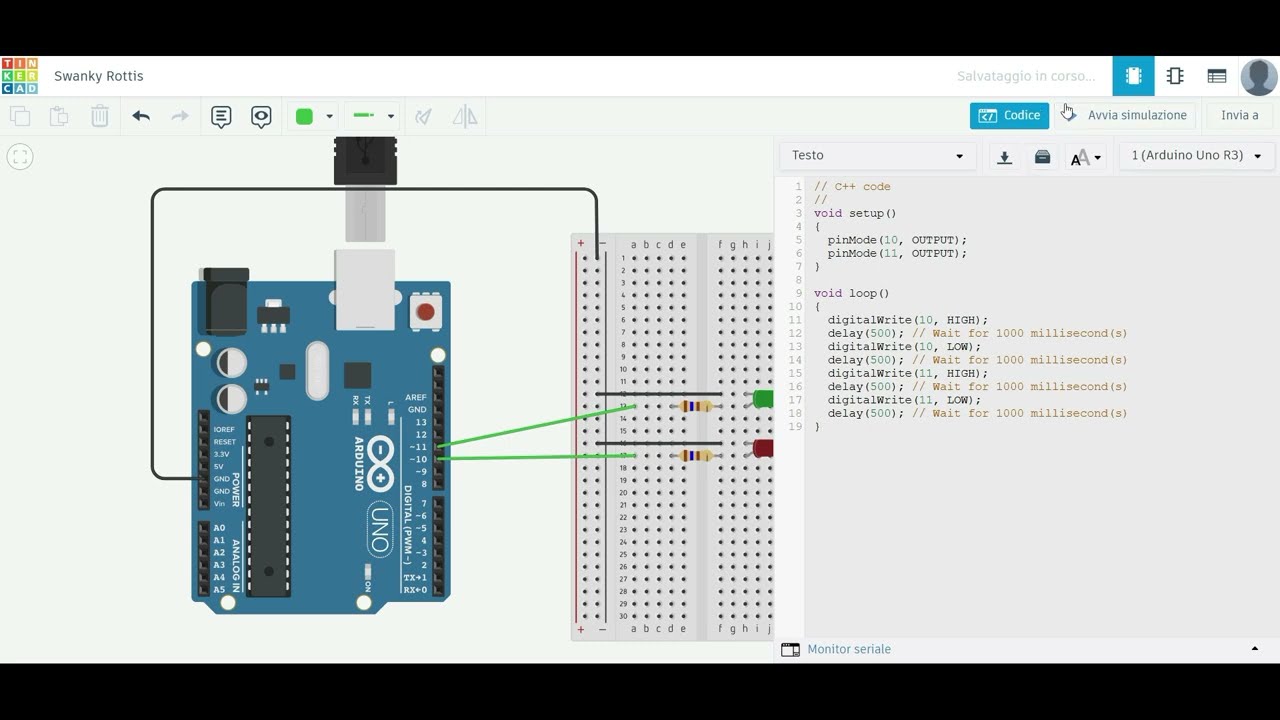 Arduino & Tinkercad: Tutorial Completo per Accendere e Spegnere un LED