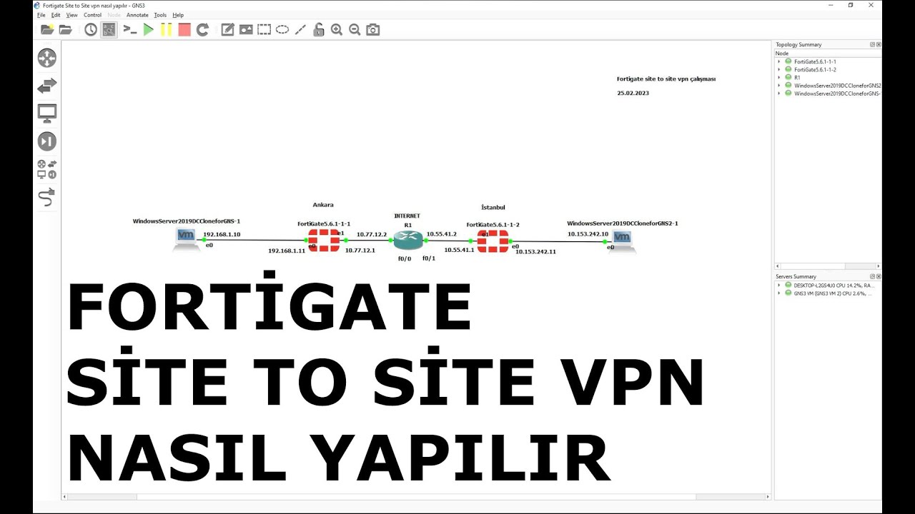 Fortigate Site to Site VPN Konfigürasyonu nasıl yapılır ?