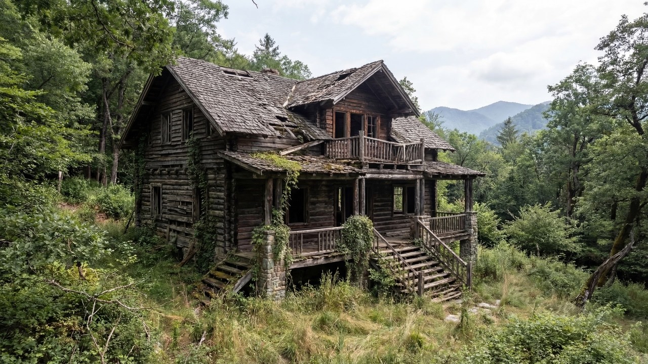 Abandoned Wooden House Transformation Into a Cozy Forest Cabin &mdash; Full Solo Renovation ASMR