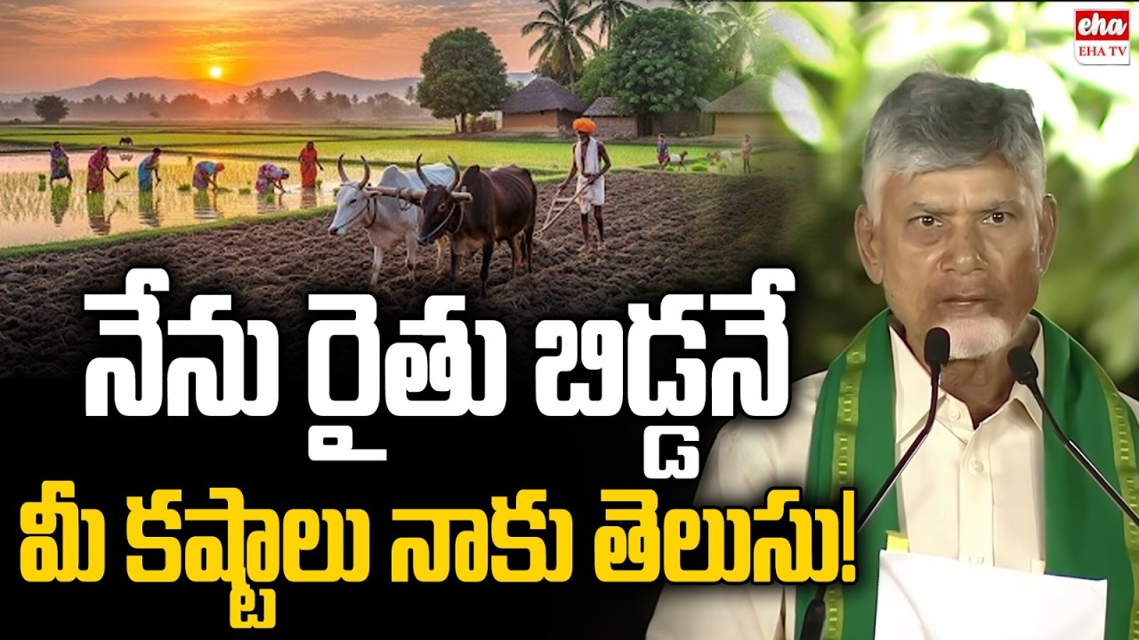 Cm Chandrababu about Farmer Problems | Annadata Sukhibhava - PM Kisan Programme | EHA TV