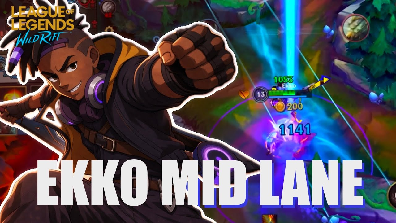 Wild Rift - EKKO MID - 1V9 DOMINATION - EASY MVP