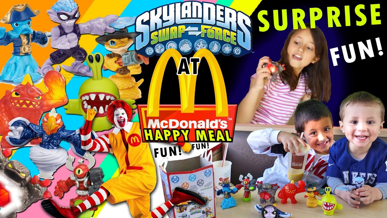 Skylanders @ McDonalds! Swap Force Happy Meal Toy Surprise Fun!