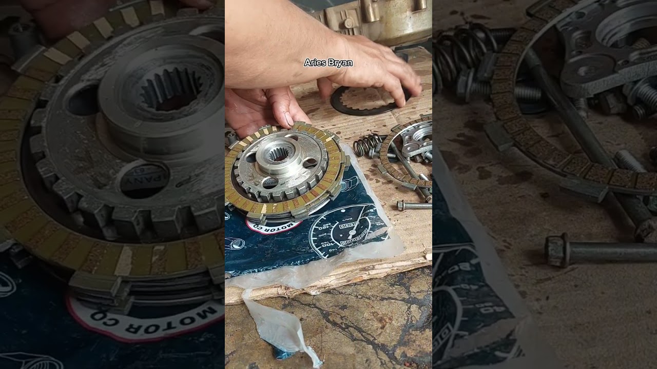 Tvs king change clutch lining DIY tutorials