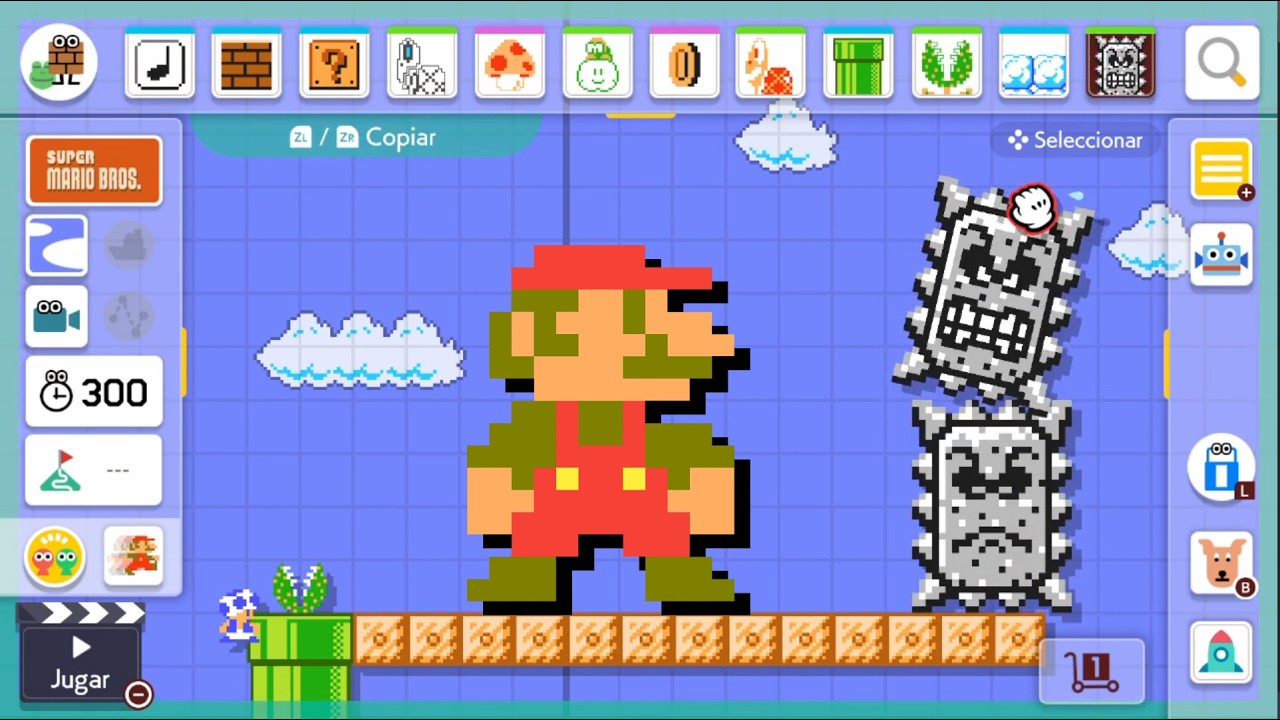 SUPER MARIO MAKER 2 / Editor de niveles de Nintendo Switch | Whomp Level / Rocas picudas level