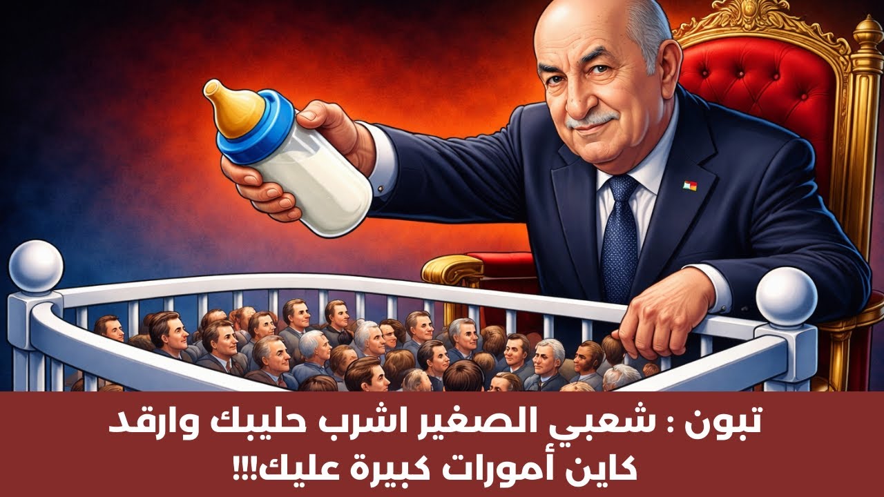 تبون :  یاشعبي  .. اشرب حليبك وروح ترقد .. كاين أمورات كبيرة عليك!!