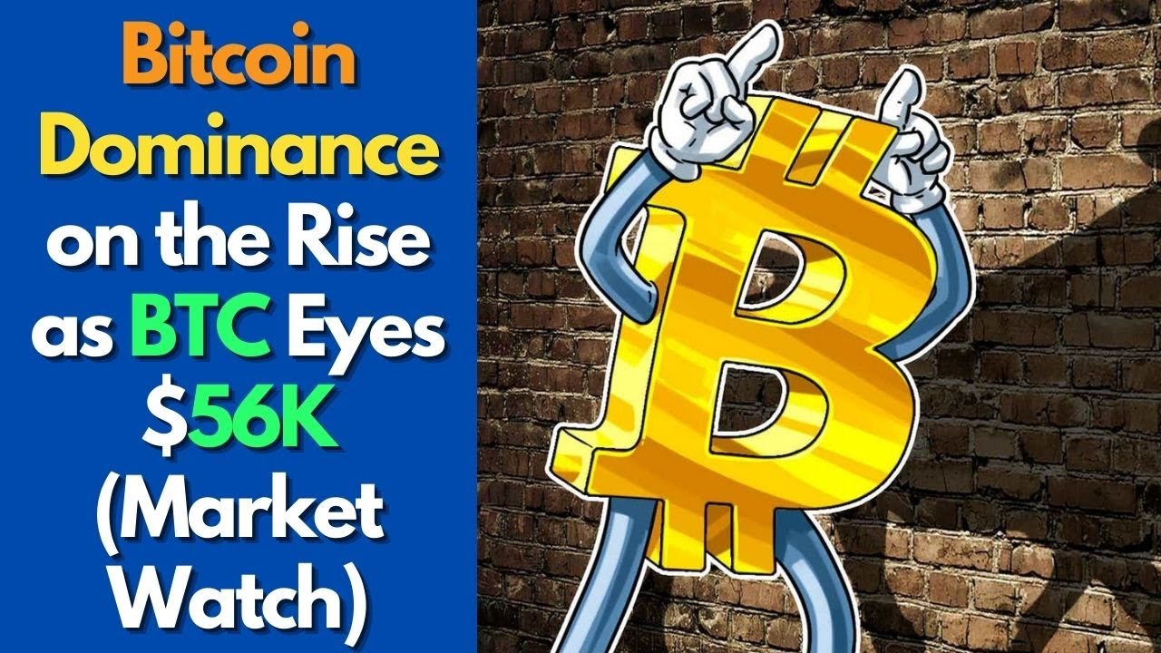 Bitcoin Dominance on the Rise as BTC Eyes $56K (Market Watch) | bitcoin news | crypto news
