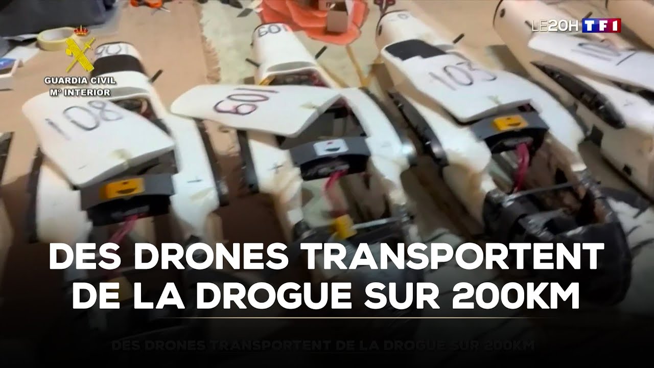 Des drones transportent de la dr*gue sur 200km ｜TF1 INFO