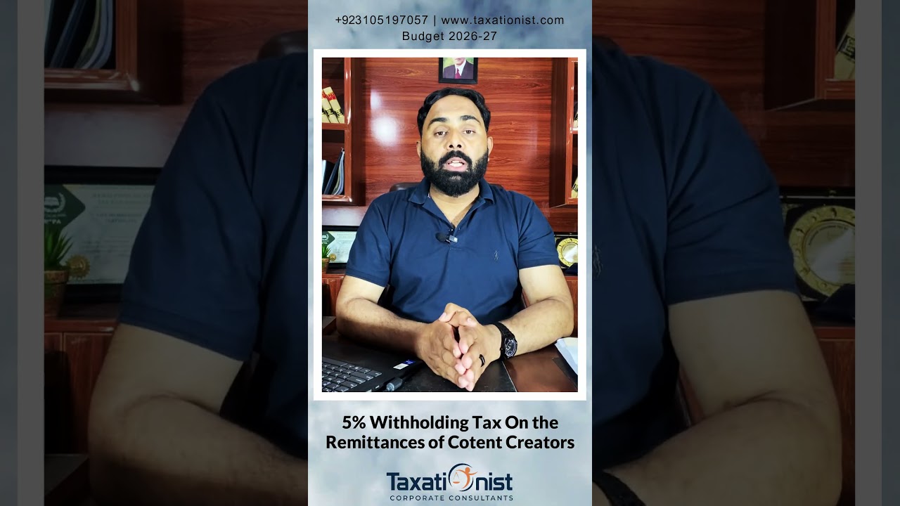 FBR is Now Taking 5% of WHT on YouTubers & Content Creators' Income| Tax on Social Media Income