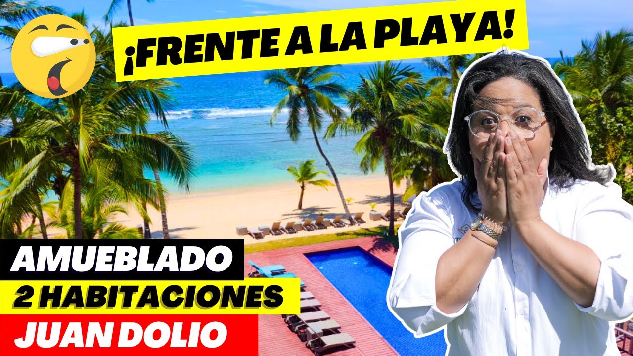 APARTAMENTO FRENTE A LA PLAYA EN VENTA EN JUAN DOLIO 😍| TOTALMENTE AMUEBLADO 🤯🏖️🏊😎