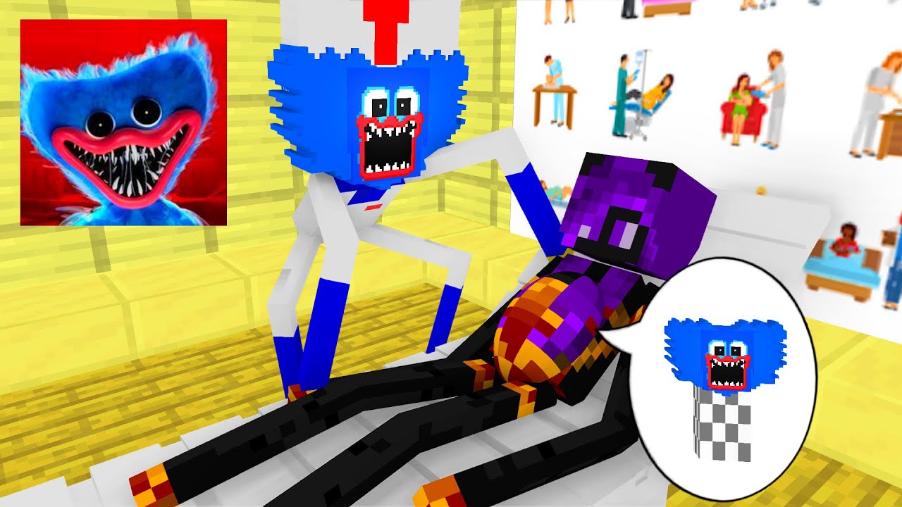 Minecraft, CUTE GIRL CHALLENGE + DOCTOR HUGGY WUGGY POPPY - MONSTER SCHOOL