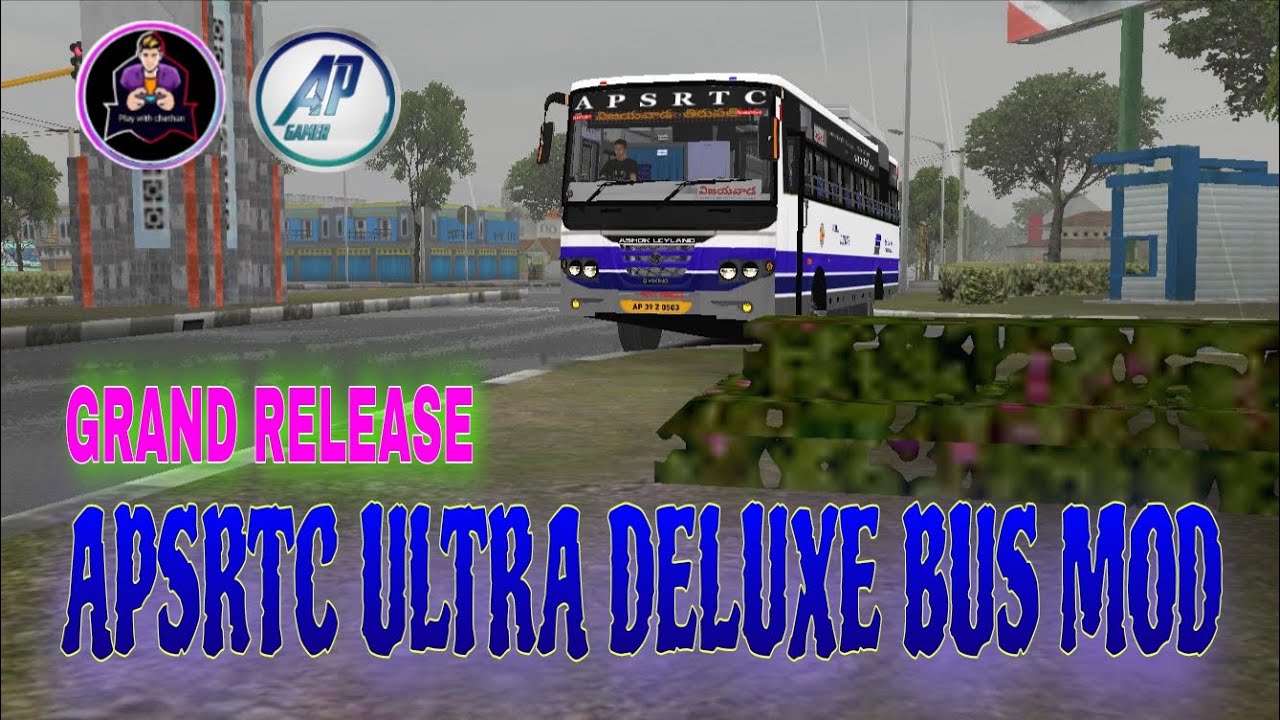 🥰GRAND RELEASE APSRTC ULTRA DELUXE BUS MOD | #bussid #apsrtcbus 