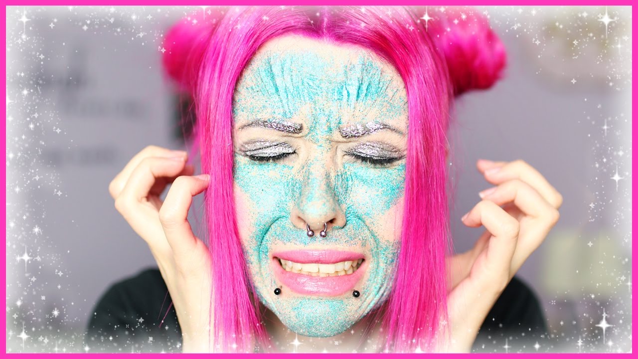 FULL FACE OF GLITTER CHALLENGE FAIL
