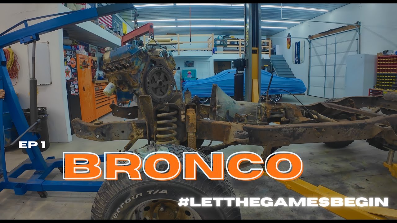 Stripping Down @digdrivediy Bronco To Get Ready For Sandblasting!