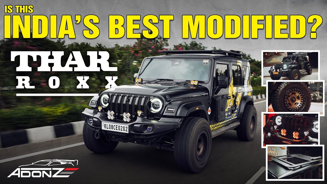 പുതിയ താറിലെ മോഡിഫിക്കേഷൻസ് | Best Modified Thar ROXX? Watch the Full Custom Reveal|murshid bandidos