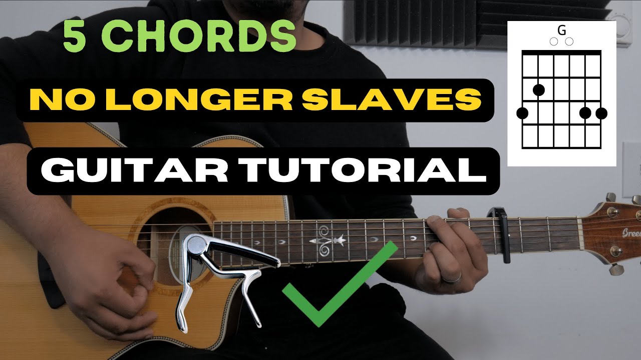 No Longer Slaves I Guitar Tutorial (with capo) I Bethel Music