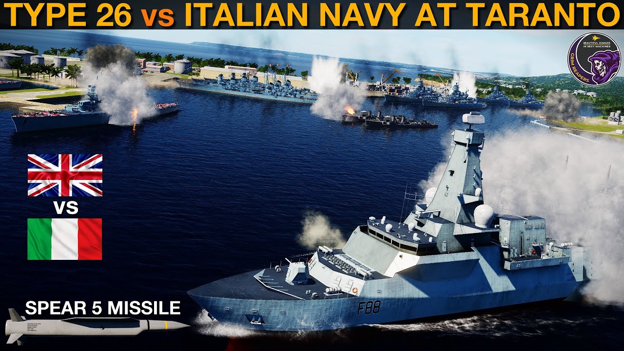 Мог ли один британский фрегат типа 26 выиграть битву при Таранто в 1940 году? (Naval Battle 106) | DCS