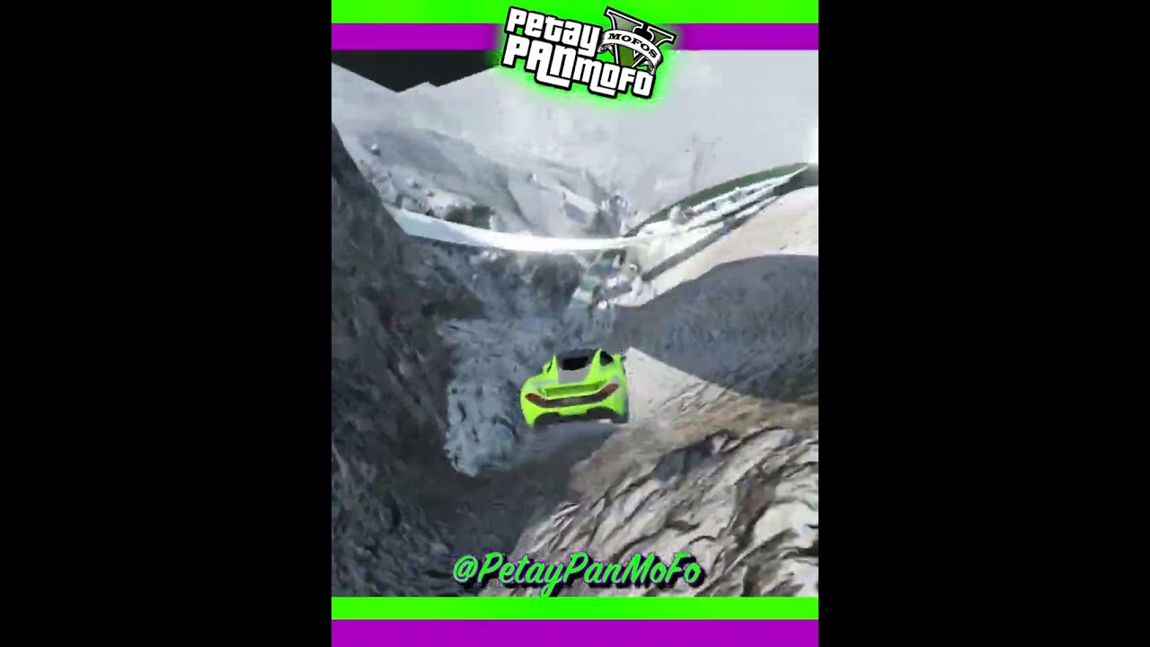 GTA Online Custom Stunt Race - MT Chiliad Stunt in Snow (PS n PC Links) 🎮❄