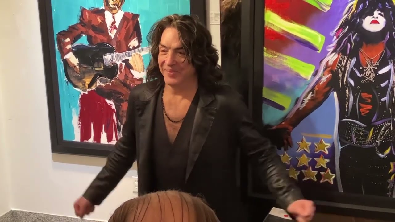 Paul Stanley of KISS’ “Fine Art Tour” at Wentworth Gallery in Boca Raton, FL, look who gets first