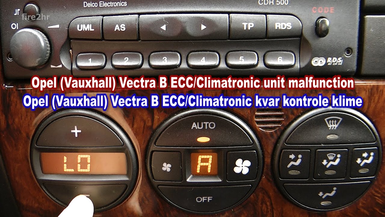 Opel (Vauxhall) Vectra B ECC-Climatronic unit malfunction