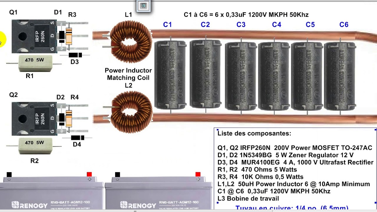 Tuto comment faire une module de chauffage par induction. ZVS 500 à 1000Watts