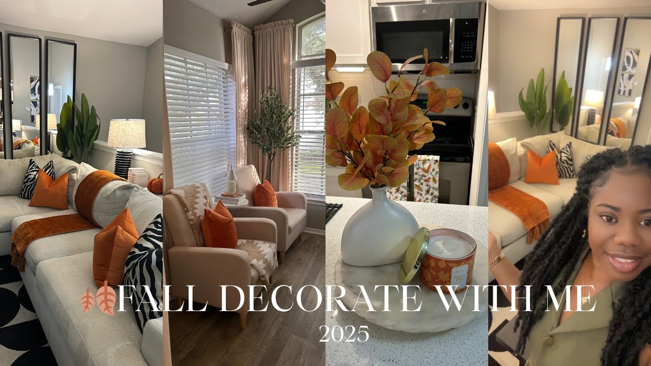 🍂🍁 FALL DECORATE WITH ME | COZY LIVING ROOM & DINING ROOM MAKEOVER