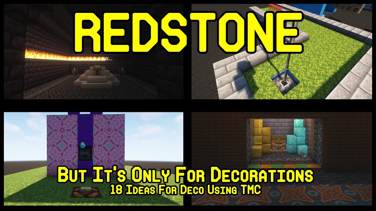 Redstone For Decorations: 18 TMC Deco Ideas