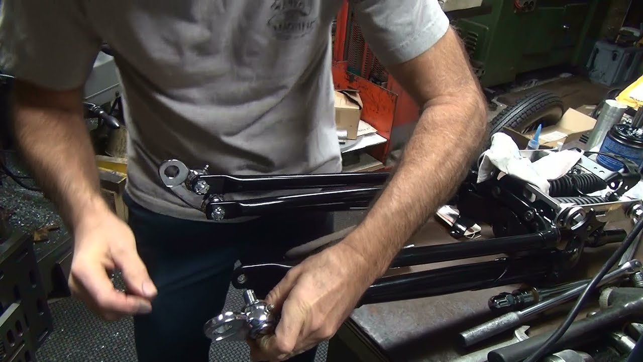 1936-1948 #102 knucklehead springer bobber disc brake conversion shovelhead harley by tatro machine