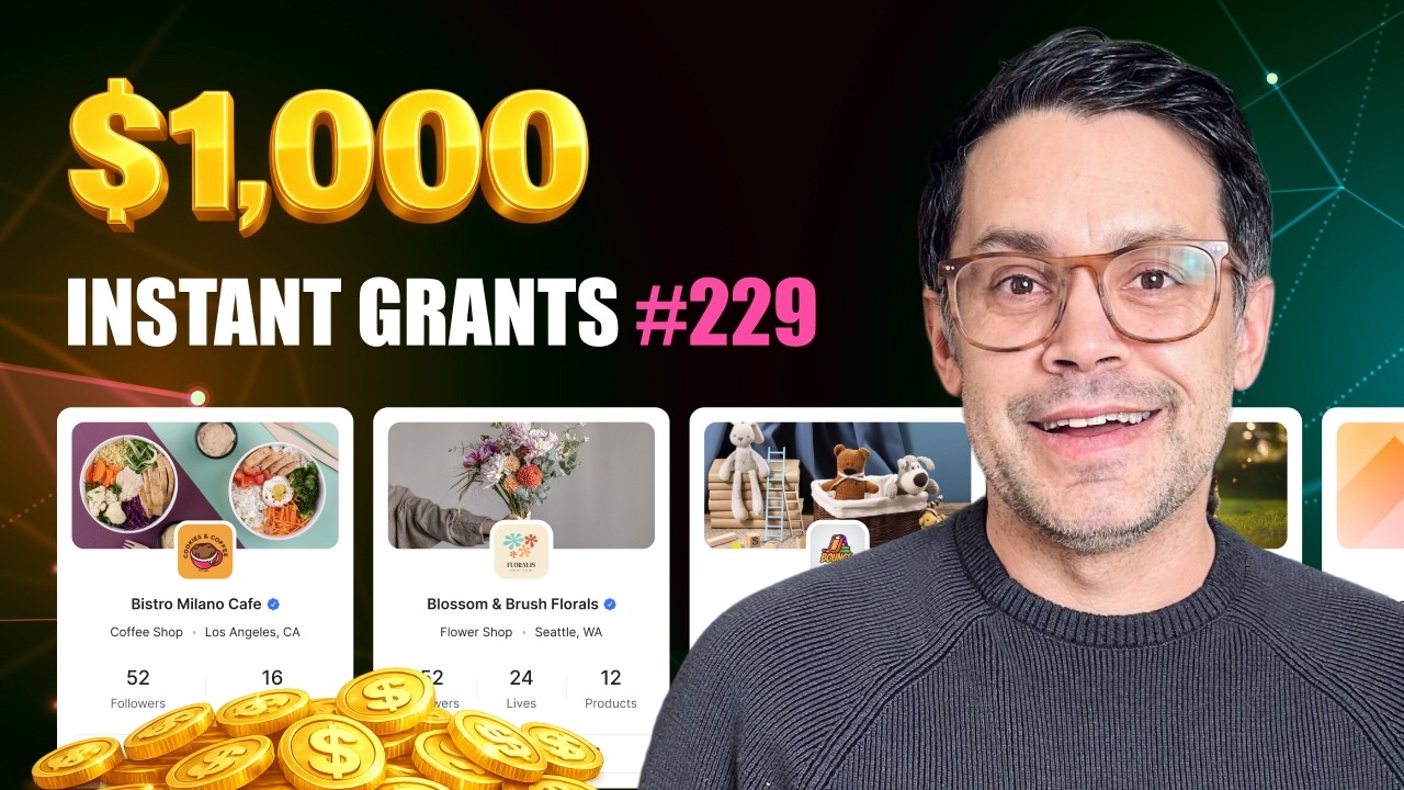$1,000 Instant Grants Drawing & Announcing $10,000 Grant Winner