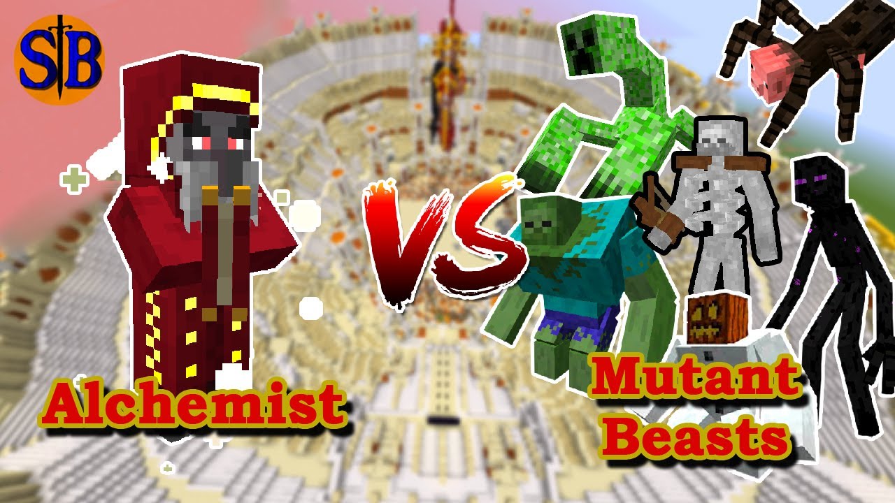 Alchemist (Blue Skies) vs Mutant Monsters | Minecraft Mob Battle