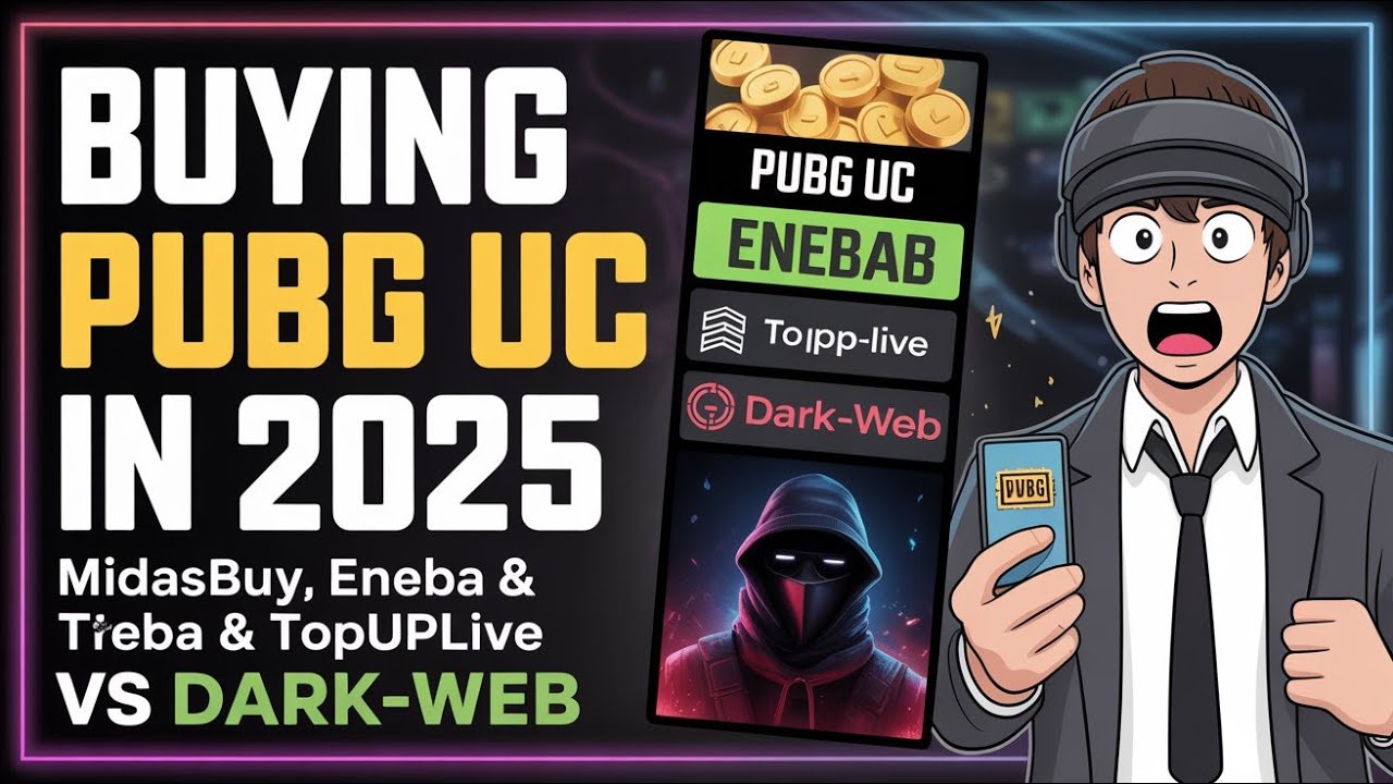 PUBG UC in 2025: Midasbuy, Eneba & Topuplive vs Dark-Web Market | Cheapest UC