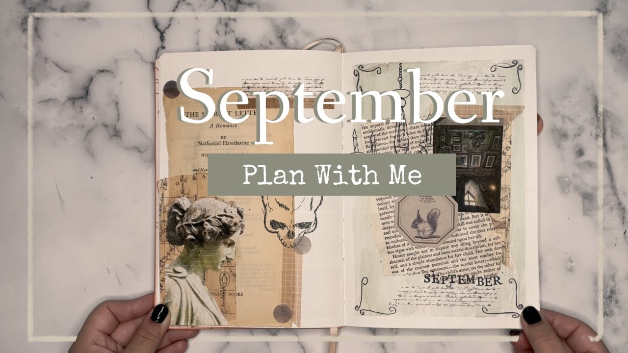 PLAN WITH ME | SEPTEMBER 2021 BULLET JOURNAL SET-UP- Dark Academia ⚰️📚