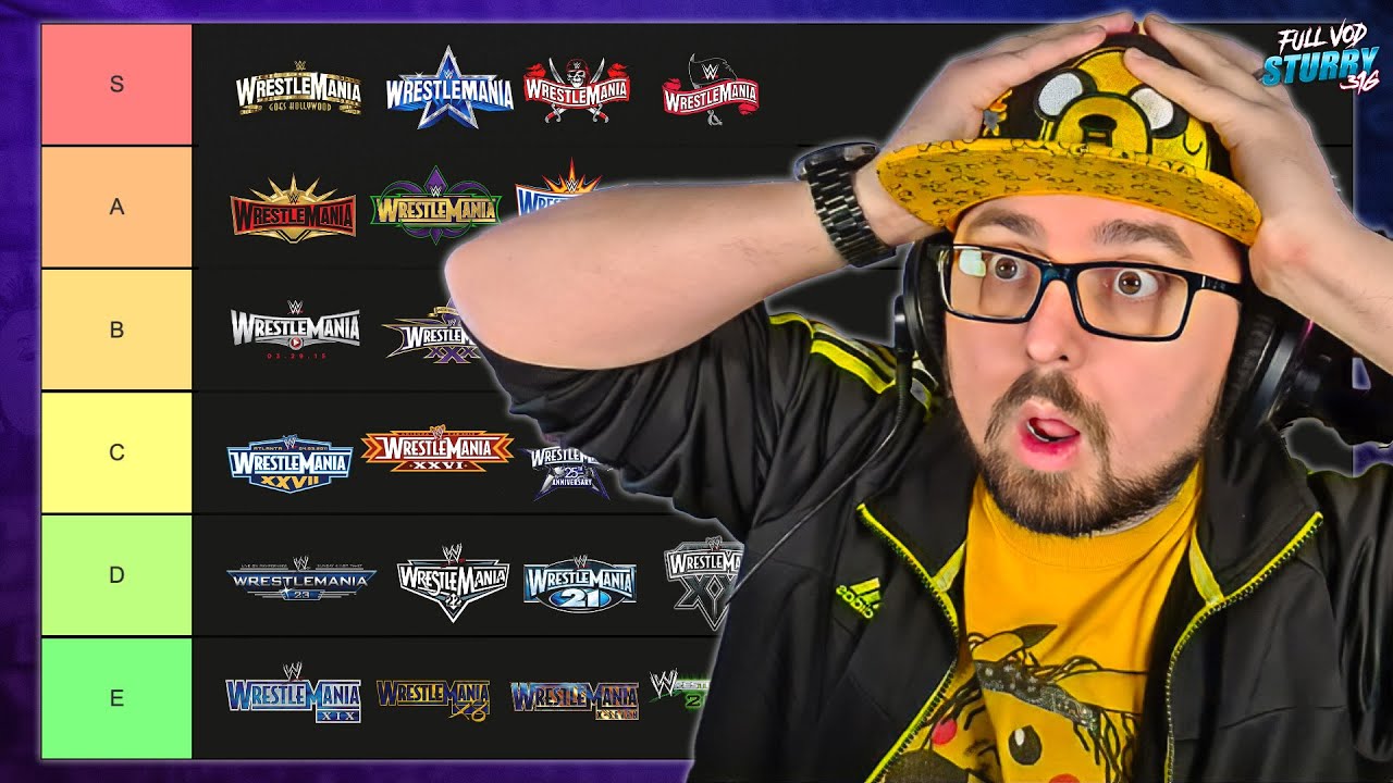 MA TIERLIST DES WRESTLEMANIA (1 à 39)