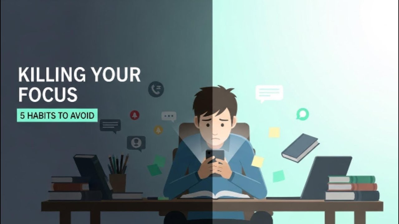 5 Daily Habits That Quietly Kill Your Focus (And You Don’t Even Notice)