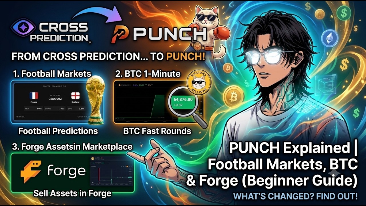 PUNCH Explained | Football Markets, BTC up/down 1min & Forge (Beginner Guide)