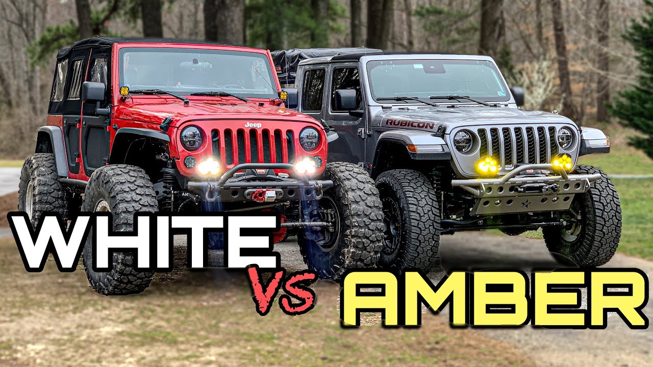 White VS Amber High Performance Offroad Lighting
