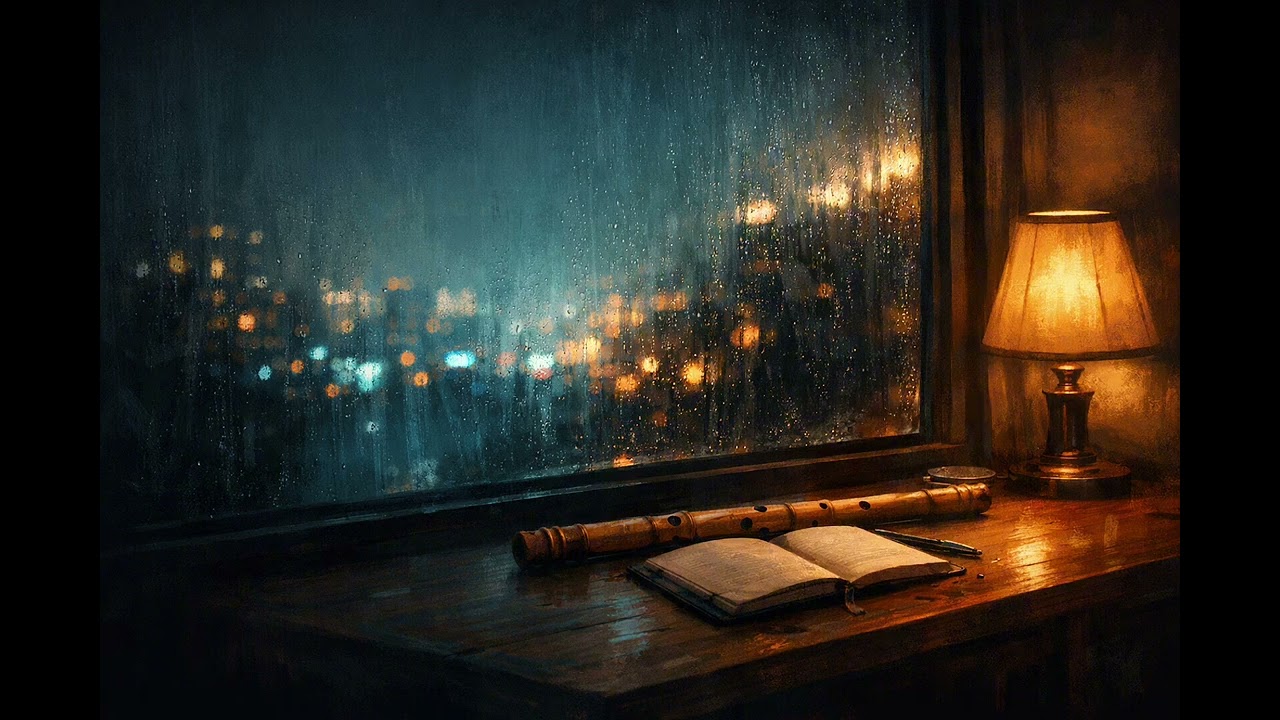 Lonely Night Flute Music for Focus & Calm | Quiet Instrumental Study Music