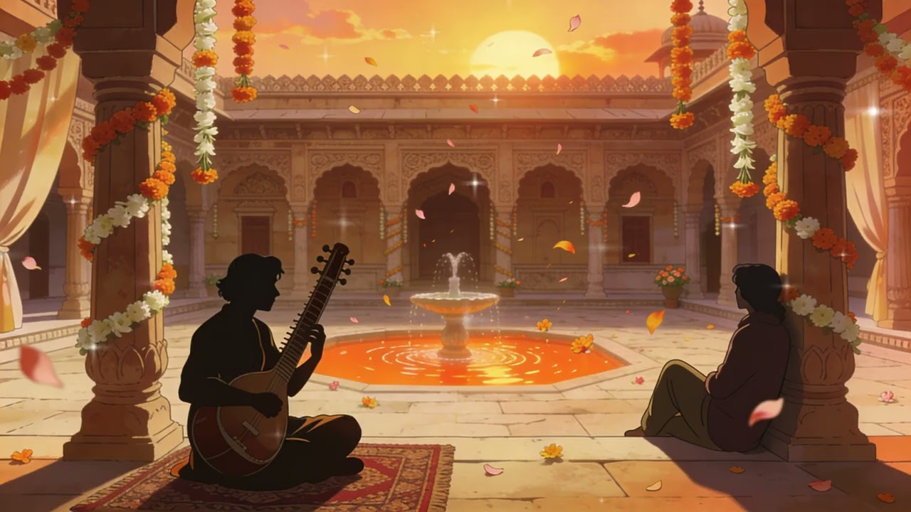 Golden Dusk 🌸 Indian Lofi Raaga