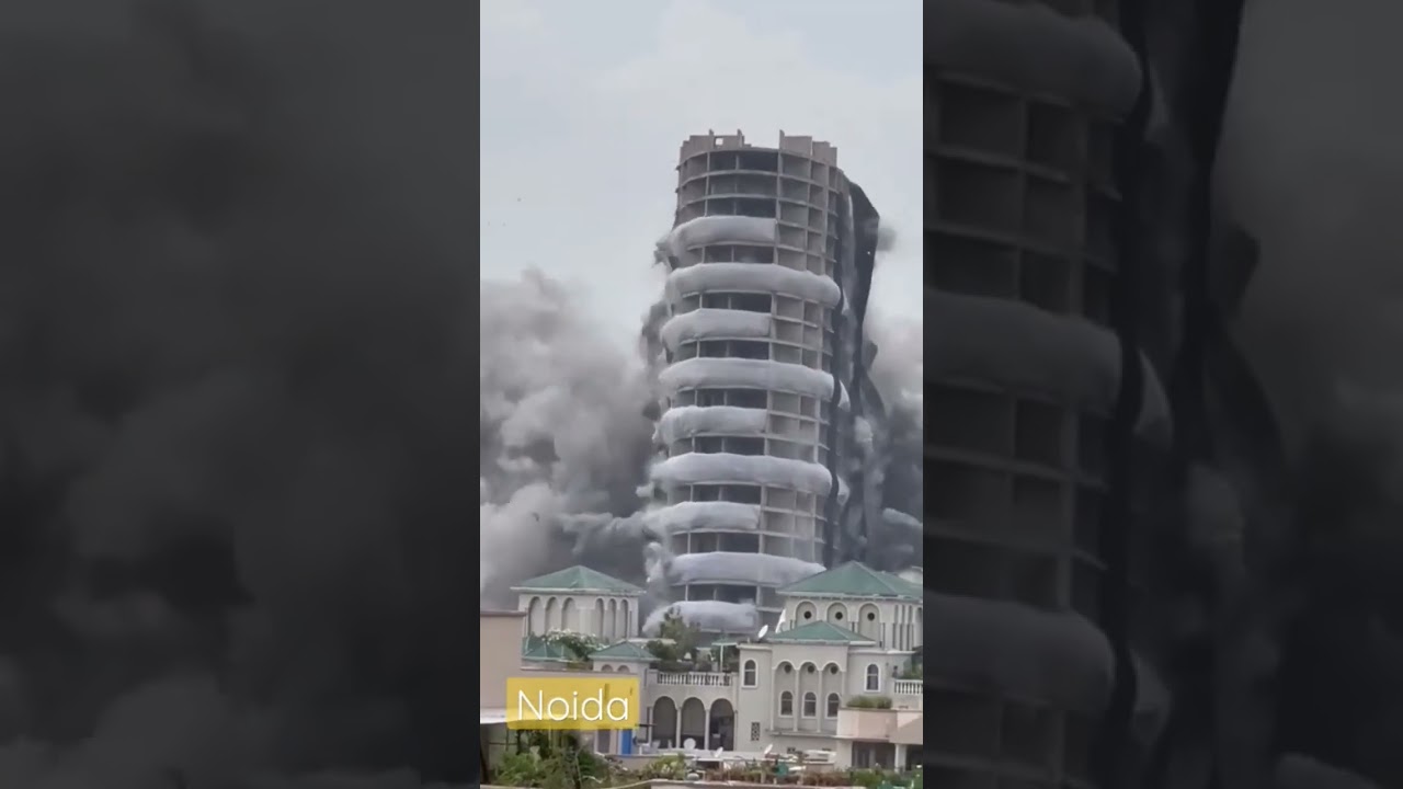 Noida twin tower blast  #shorts #shortsfeed #viral #short #viral #ytshorts