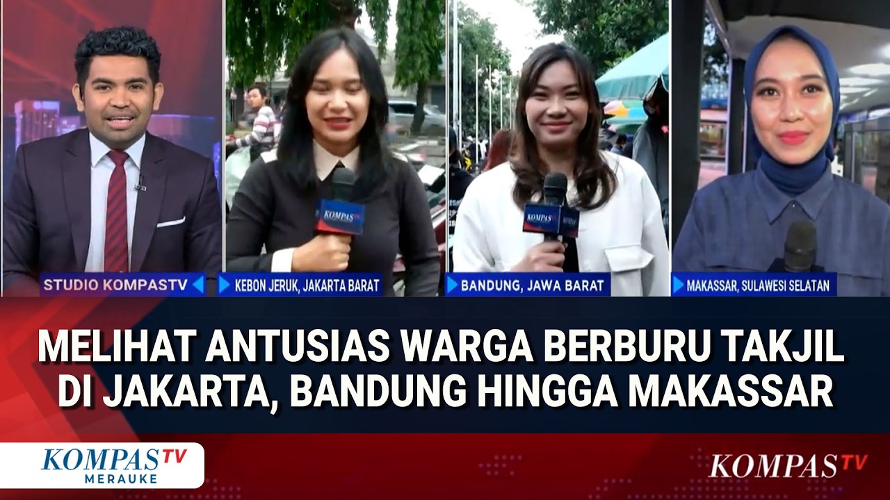 Melihat Antusias warga Berburu Takjil di Jakarta, Bandung hingga Makassar