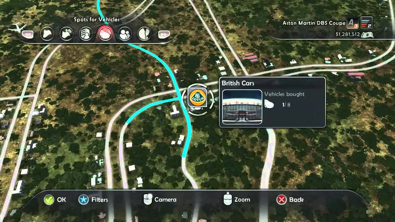 Test Drive Unlimited 2 - All Hawaii Car Dealers Location - Max Zoom - HD