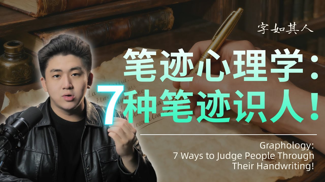 笔迹心理学 : 七种字迹特征识人！