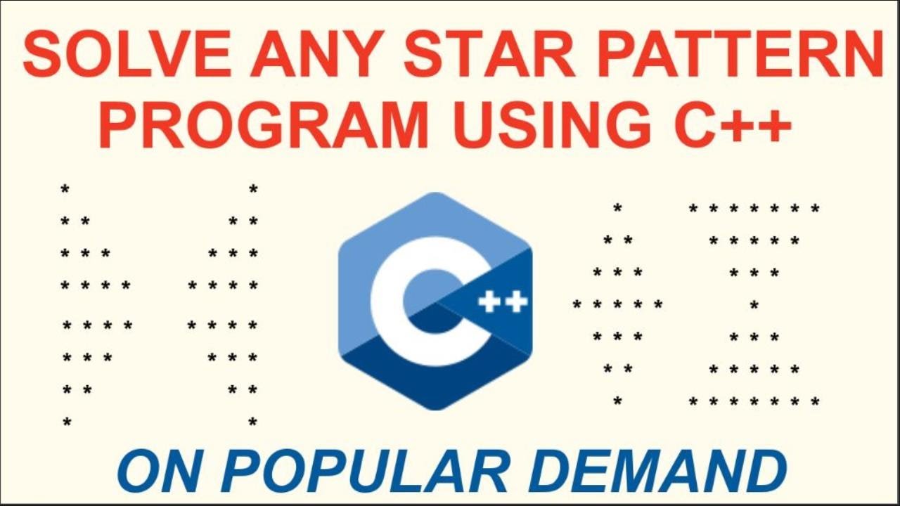 Решить любую программу с узором «звезда» на языке C++