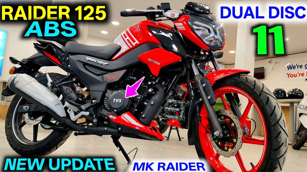 New Tvs Raider 125 ABS Dual Disc Launch With 11 New Update Full Detail Review 