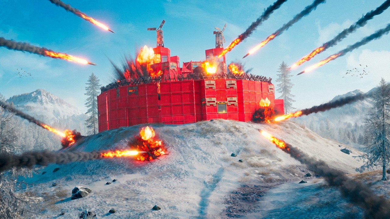 SOLO DEFENDS AGAINST 200+ ROCKETS on ATLAS - Rust Movie